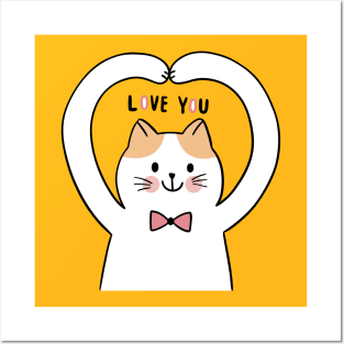 kitty i love you Posters and Art